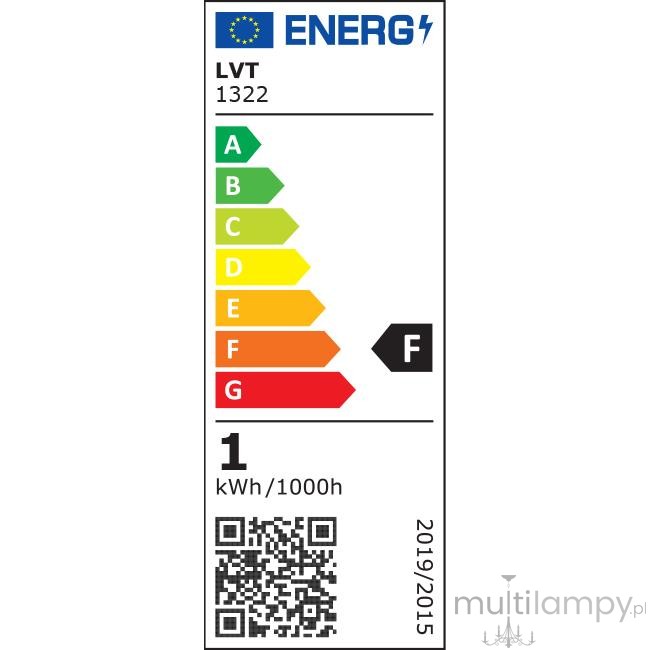 5x Żarówka LED filament do girland clear E27/1W/2700