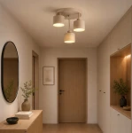 Elza lampa sufitowa 3xE27 beżowa