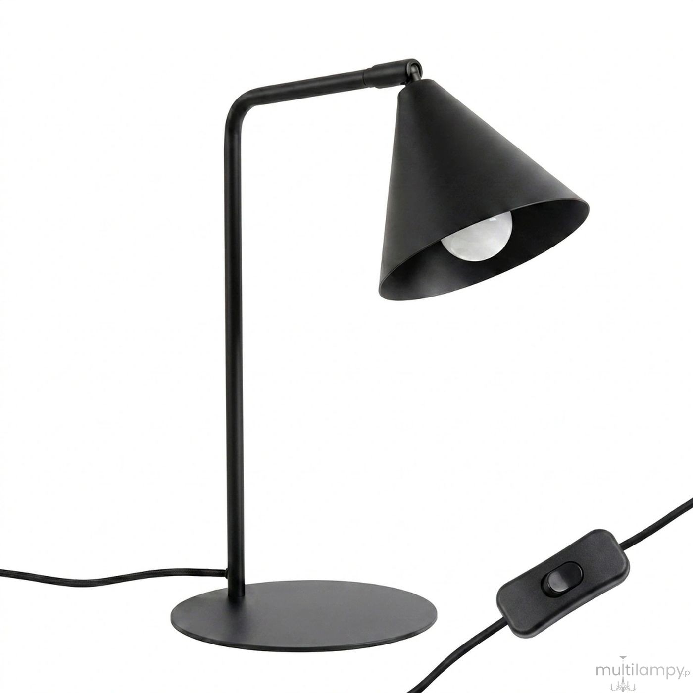 Nox lampa biurkowa E14 czarna SL.2567