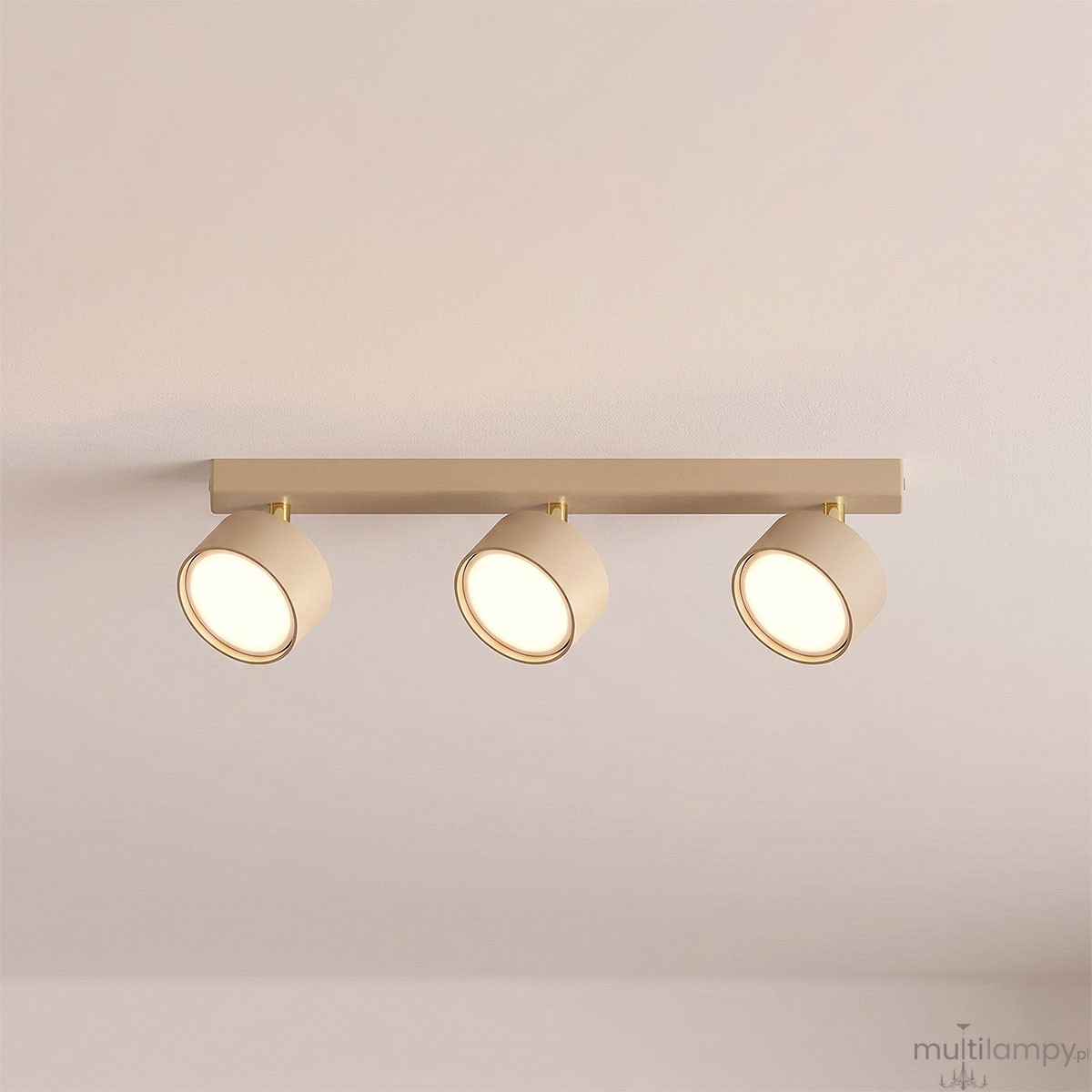 Capris lampa sufitowa spot 3xGX53 beżowa