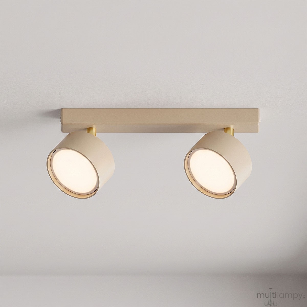 Capris lampa sufitowa spot 2xGX53 beżow