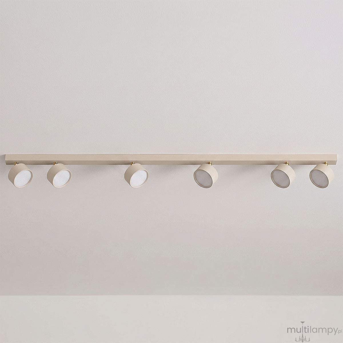 Capris lampa sufitowa spot 6xGX53 beżowa