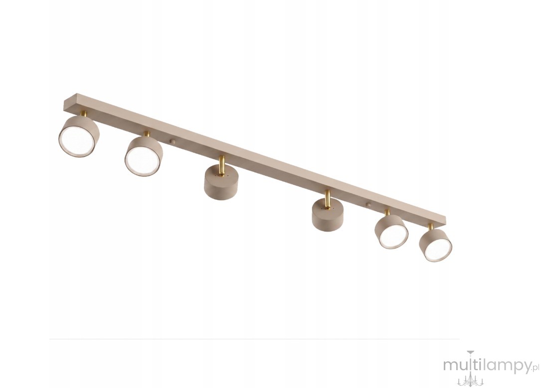 Capris lampa sufitowa spot 6xGX53 beżowa