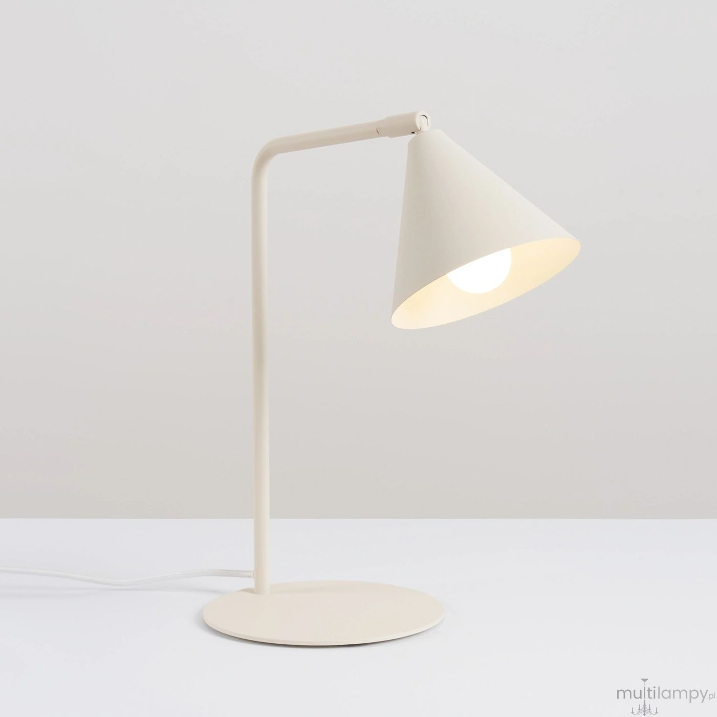 Nox lampa biurkowa E14 beżowa SL.2569