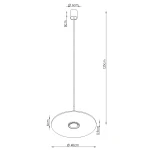 Ovo lampa wisząca GX53 beżowa czarna SL.2692