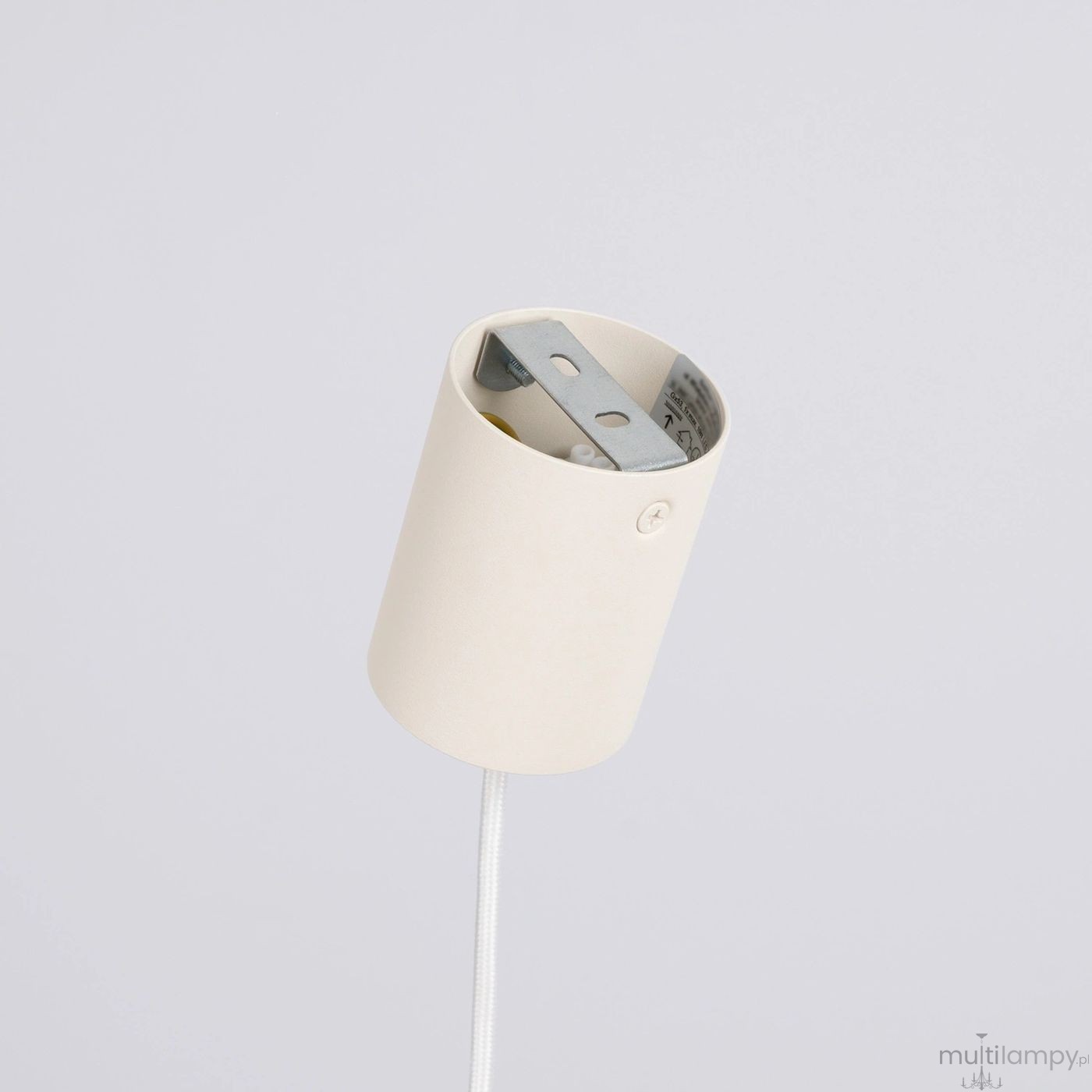 Ovo lampa wisząca GX53 beżowa czarna SL.2692