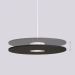 Ovo lampa wisząca GX53 beżowa czarna SL.2692