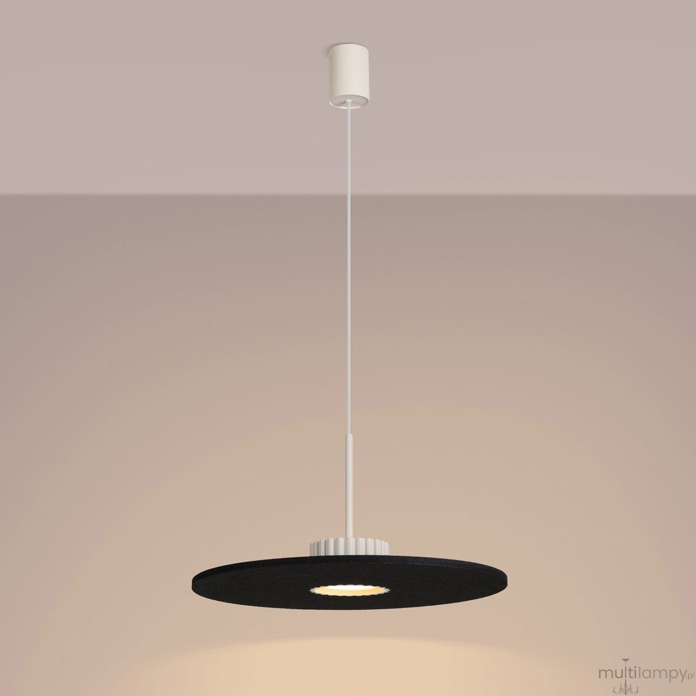 Ovo lampa wisząca GX53 beżowa czarna SL.2692