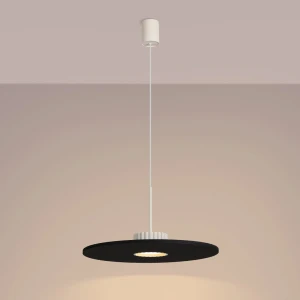 Ovo lampa wisząca GX53 beżowa czarna SL.2692