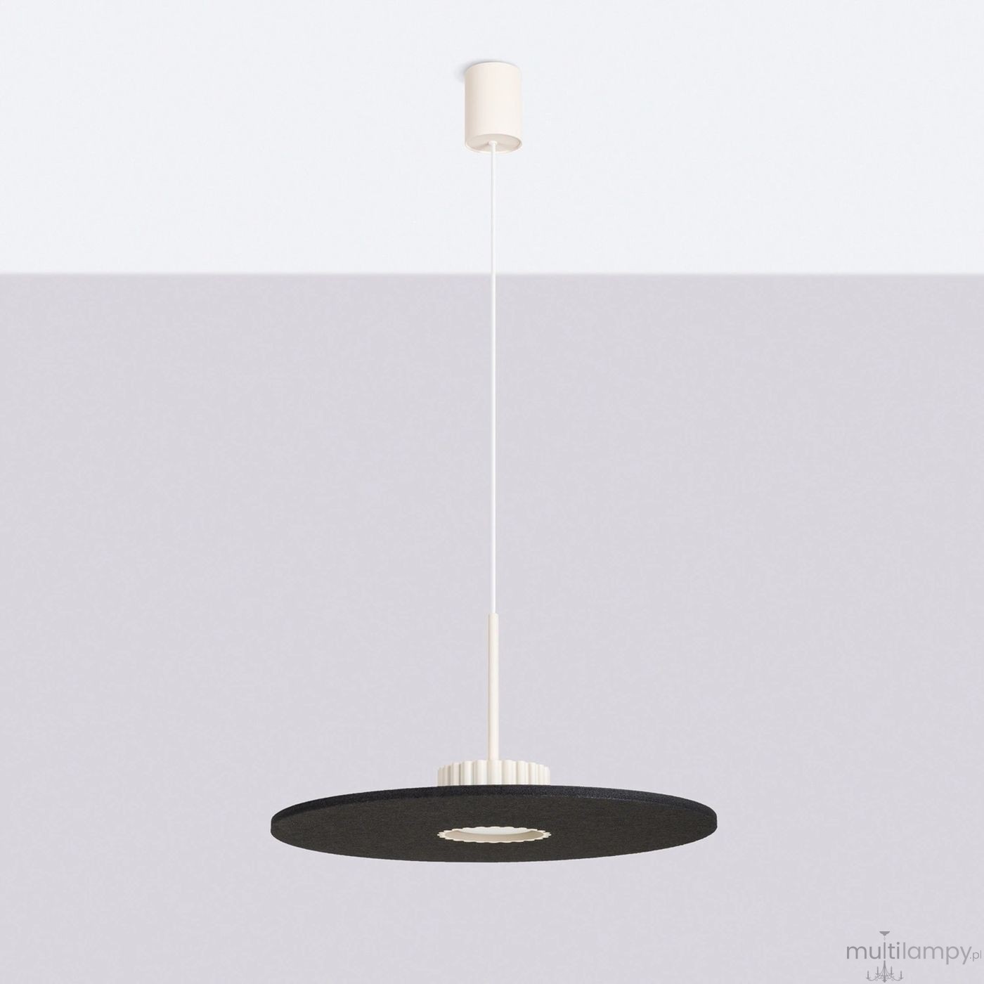 Ovo lampa wisząca GX53 beżowa czarna SL.2692