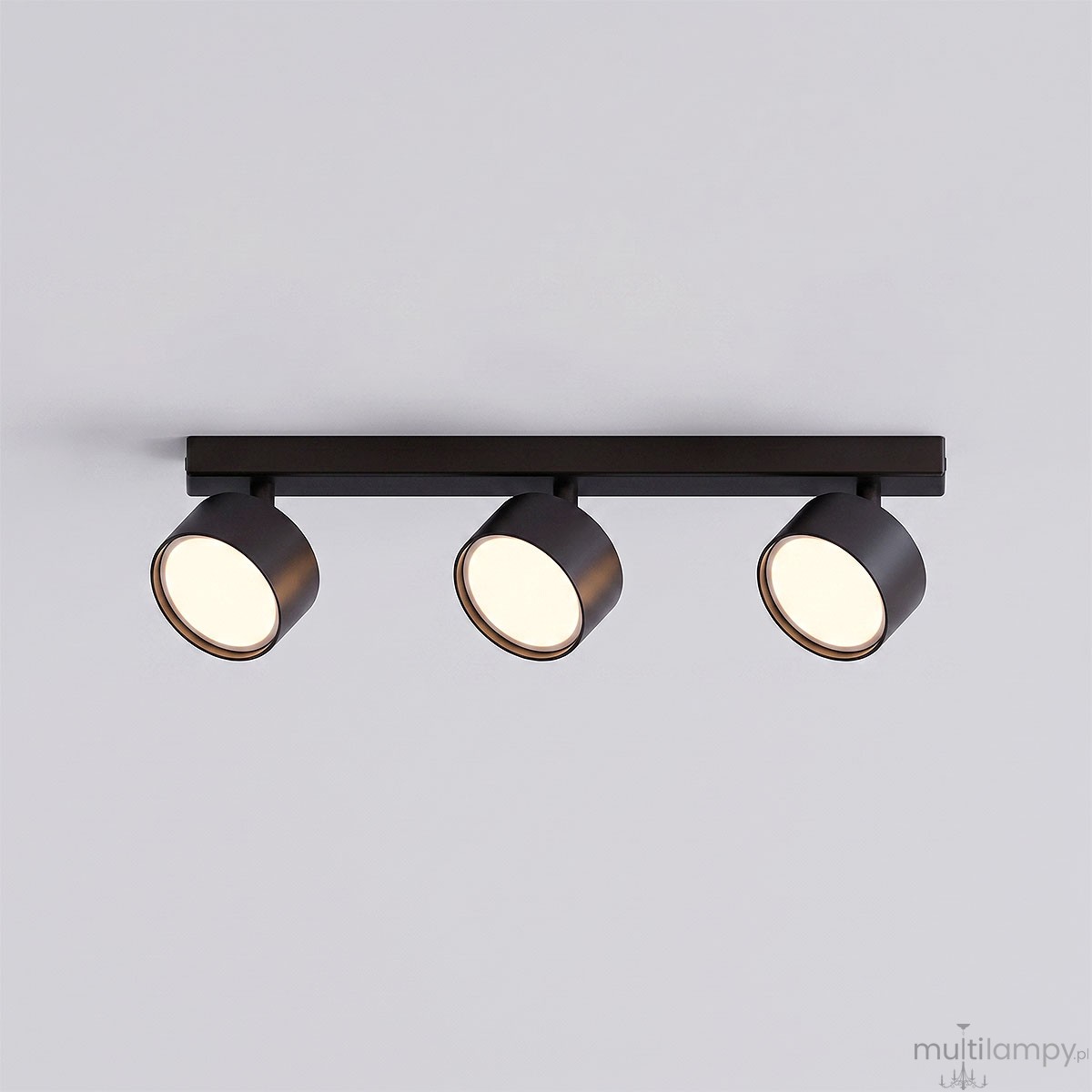 Capris lampa sufitowa spot 3xGX53 czarna