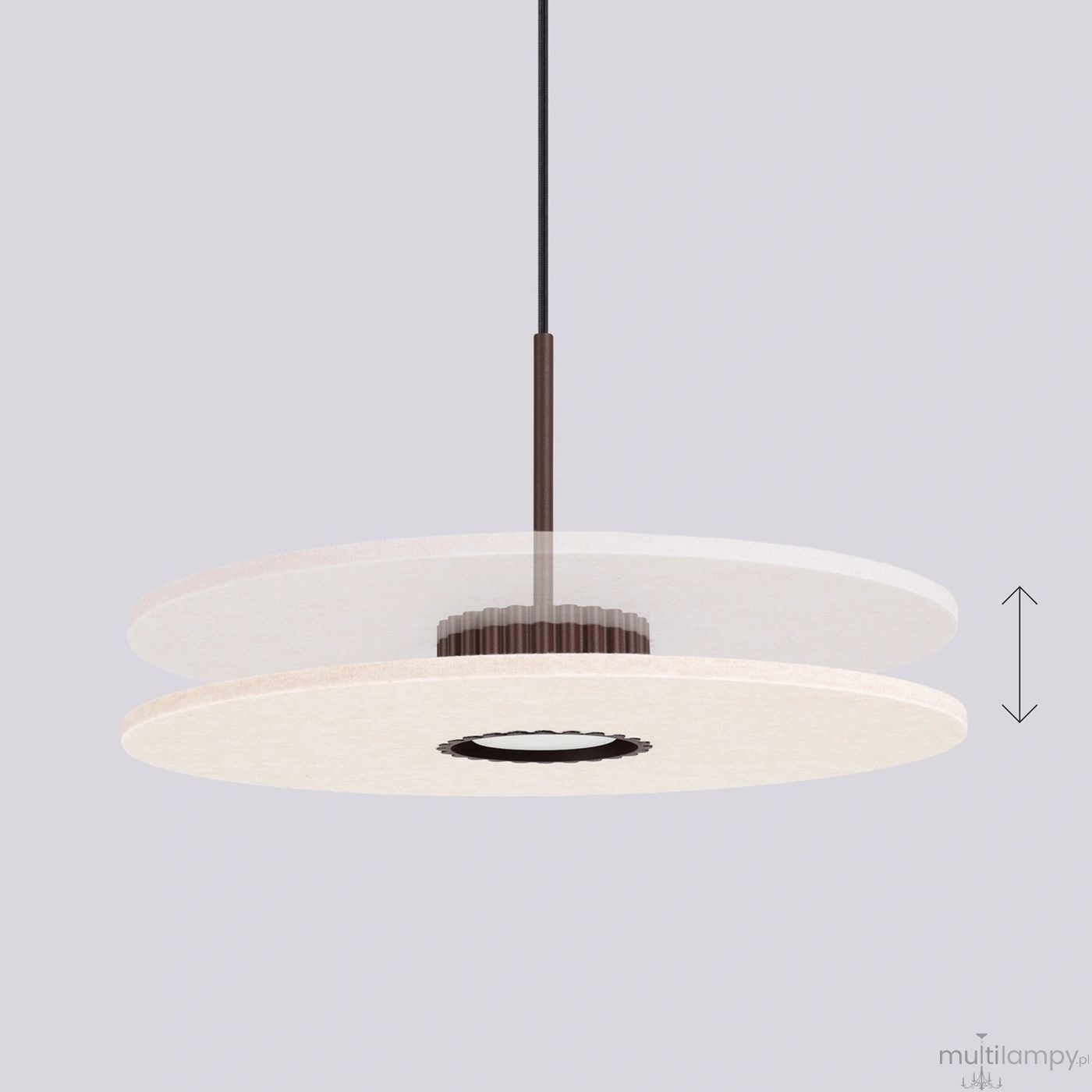 Ovo lampa wisząca GX53 brązowa beżowa SL.2694
