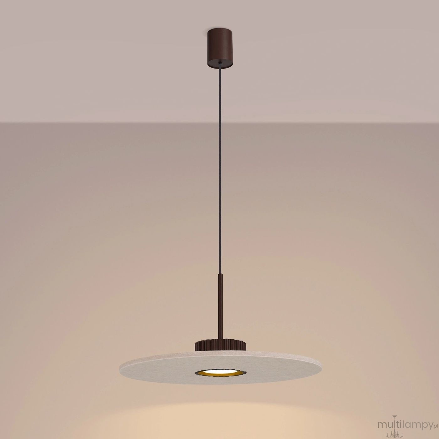 Ovo lampa wisząca GX53 brązowa beżowa SL.2694