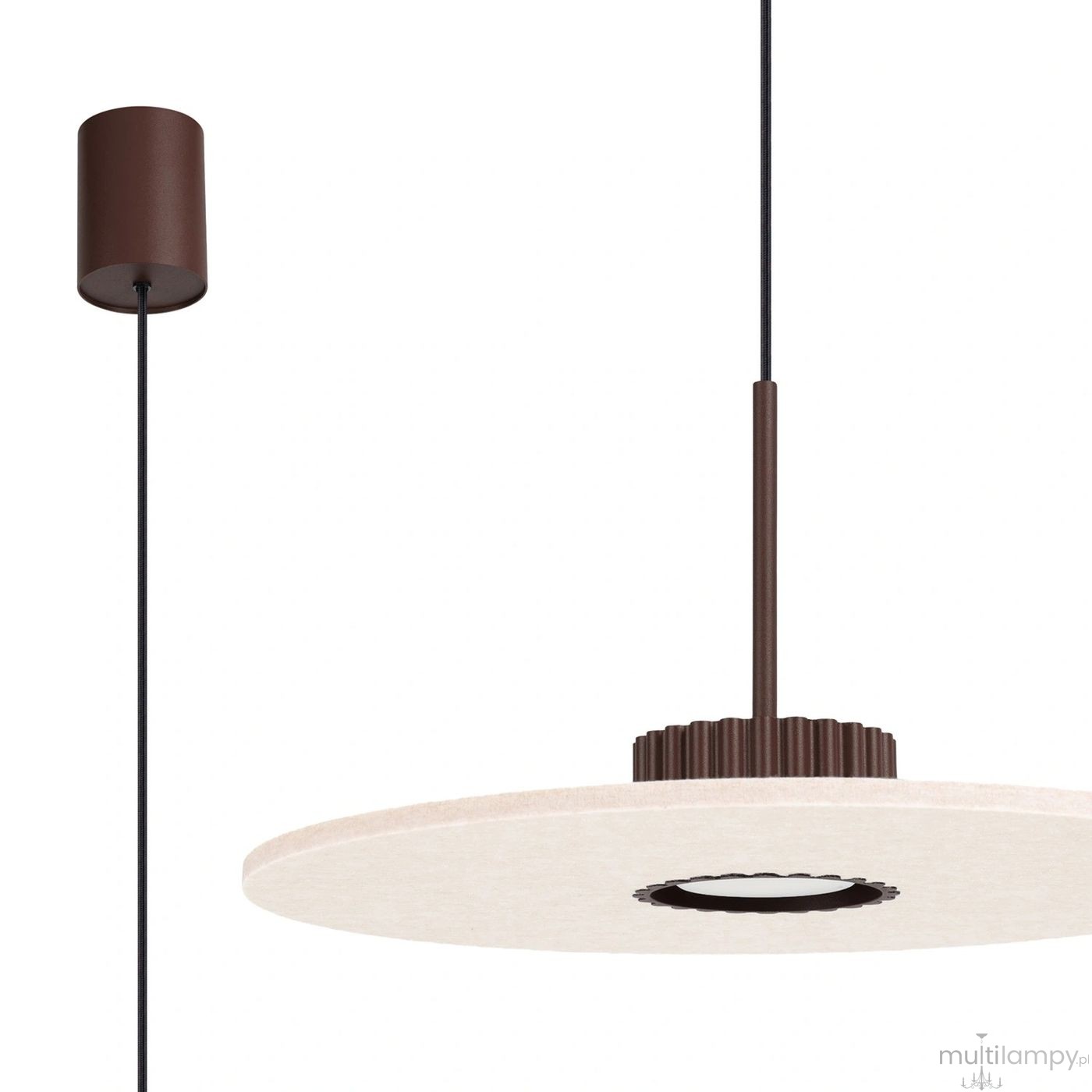 Ovo lampa wisząca GX53 brązowa beżowa SL.2694