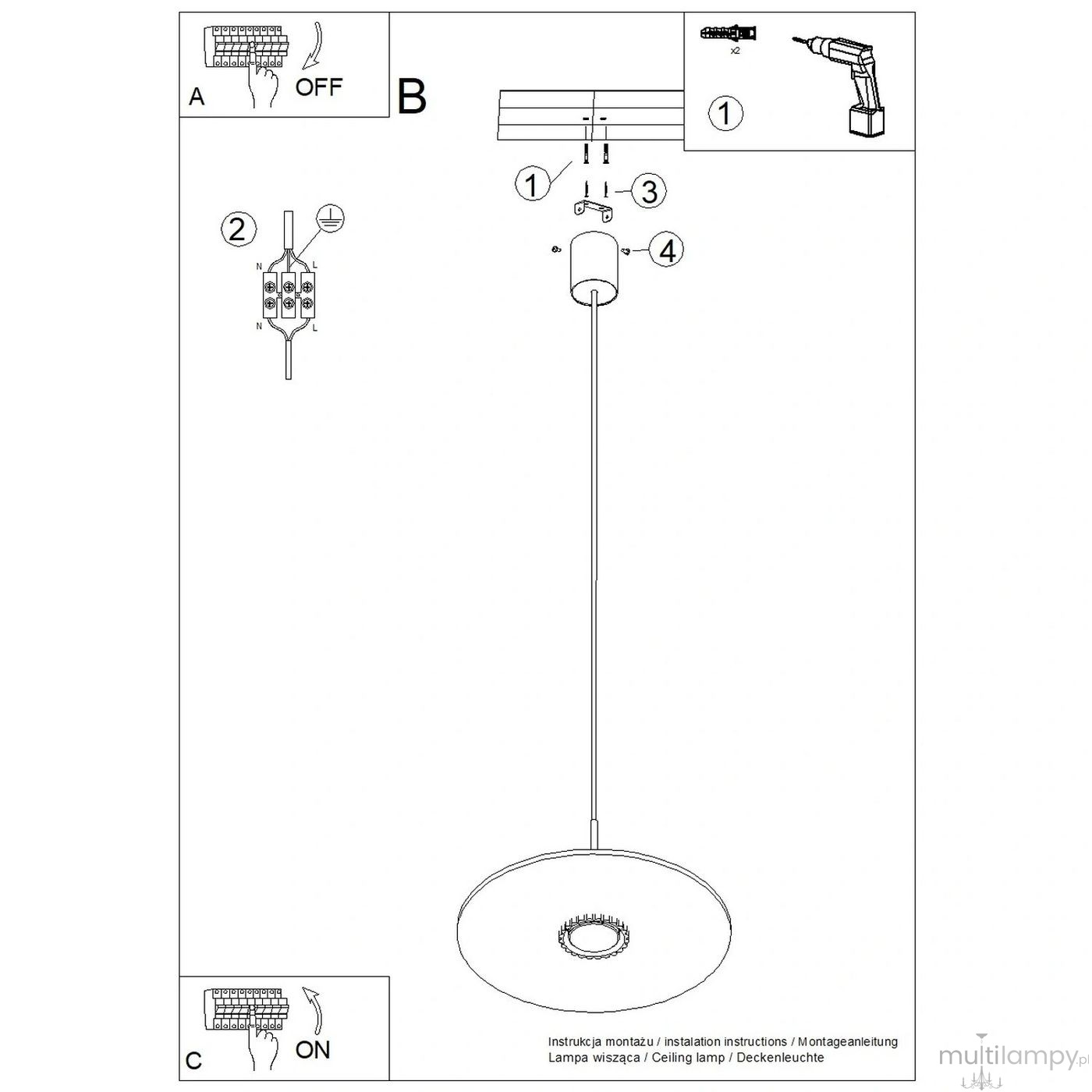 Ovo lampa wisząca GX53 brązowa beżowa SL.2694