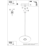 Ovo lampa wisząca GX53 brązowa beżowa SL.2694