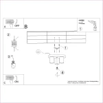 Lagos lampa sufitowa 3xGU10 czarna SL.1466