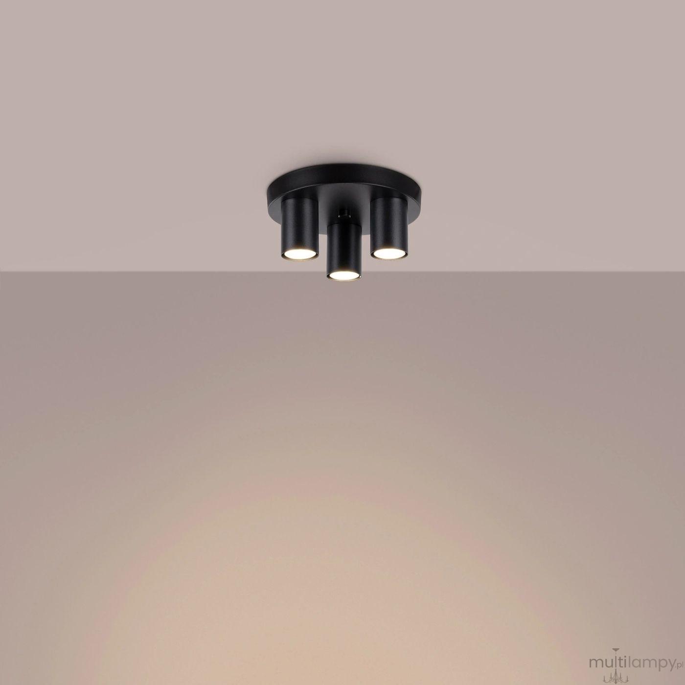 Lagos lampa sufitowa 3xGU10 czarna SL.1466