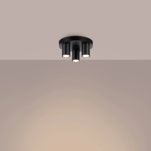 Lagos lampa sufitowa 3xGU10 czarna SL.1466