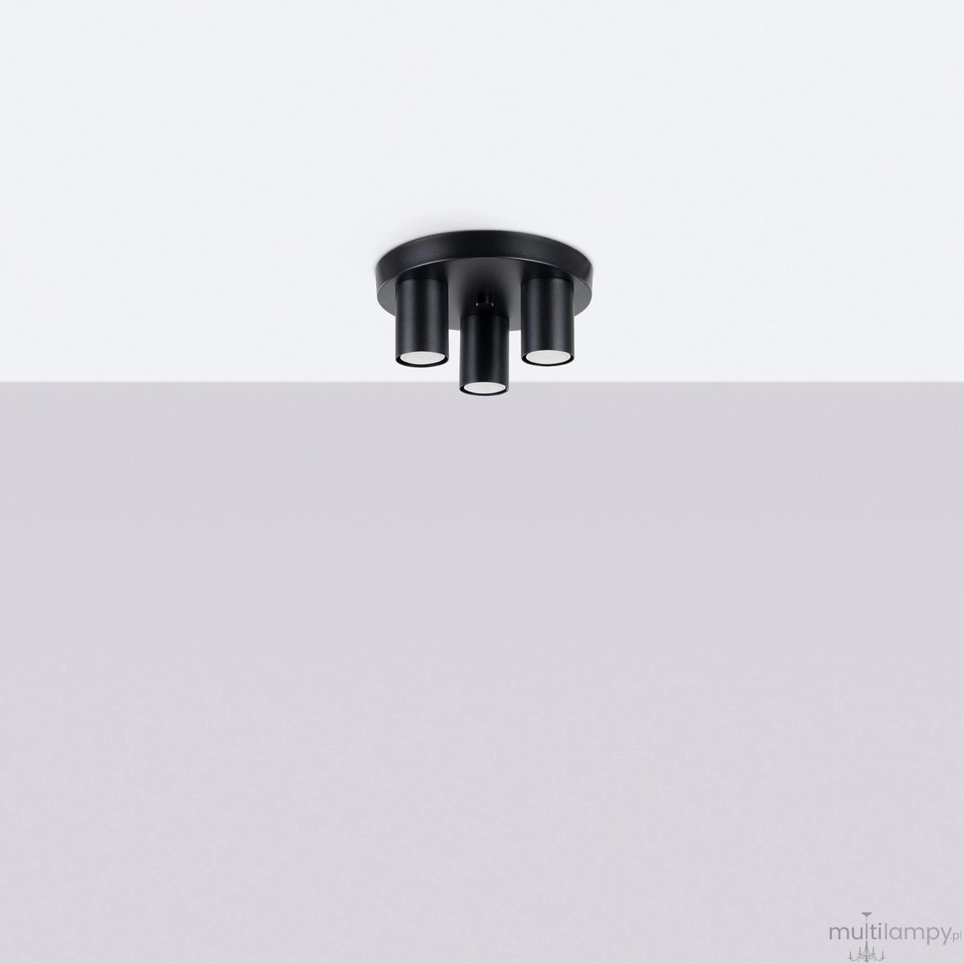 Lagos lampa sufitowa 3xGU10 czarna SL.1466