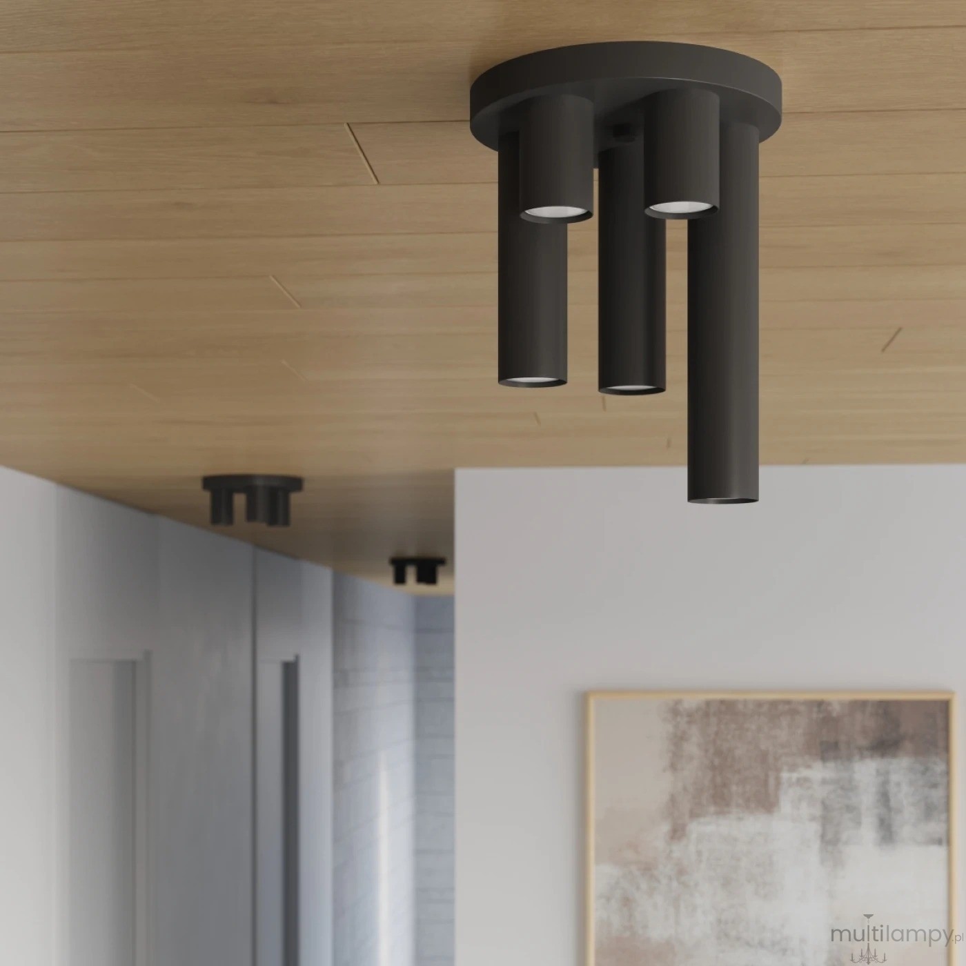 Lagos lampa sufitowa 5xGU10 czarna SL.1467