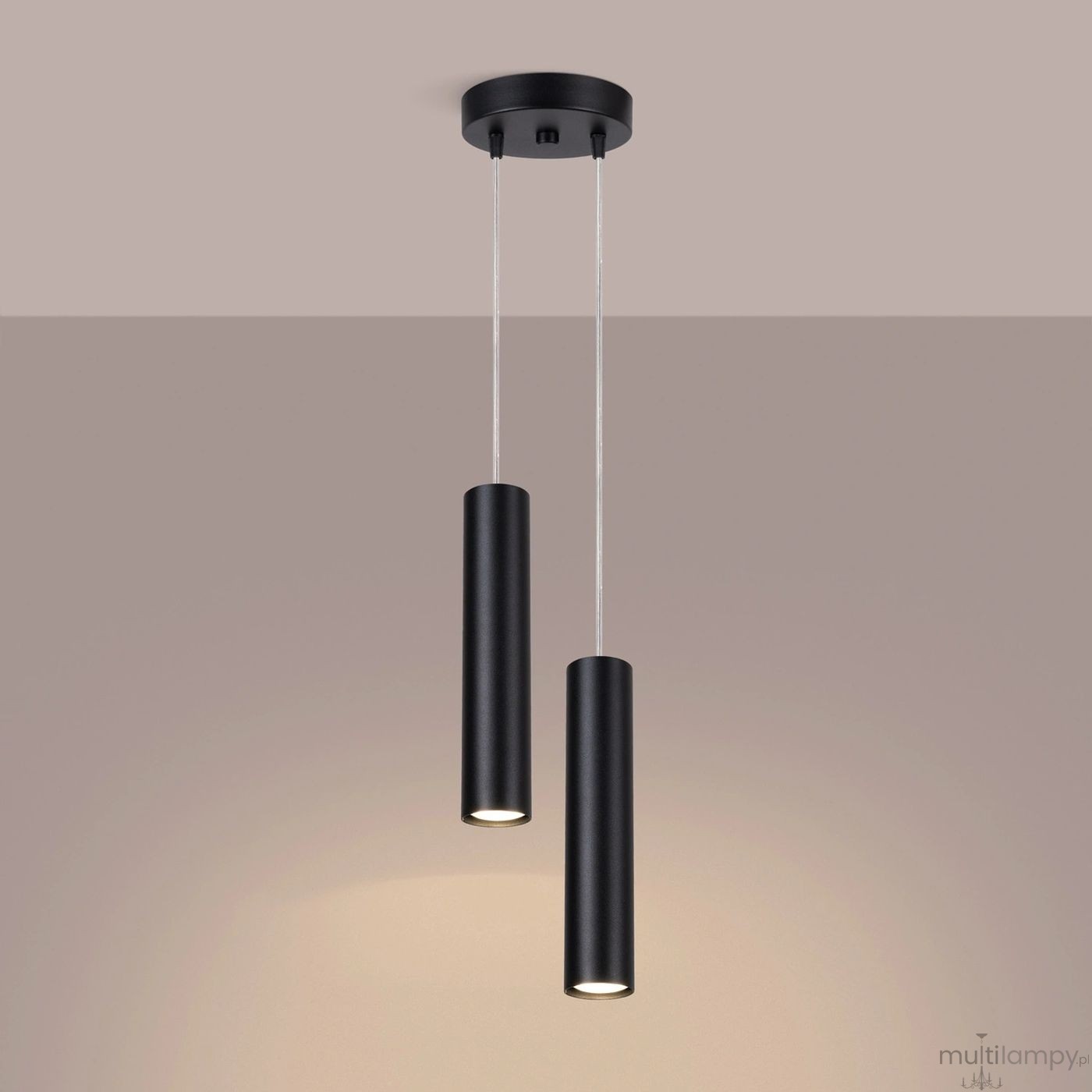 Lagos lampa wisząca 2xGU10 czarna SL.1869