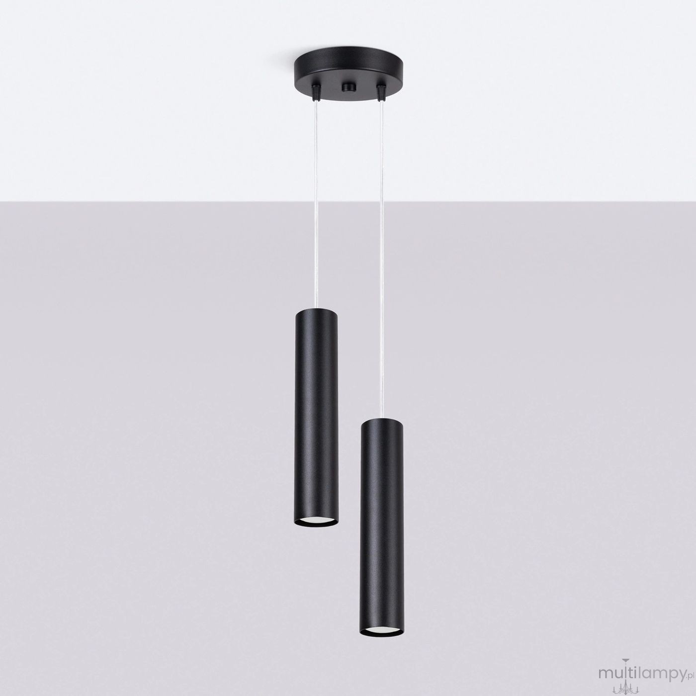 Lagos lampa wisząca 2xGU10 czarna SL.1869