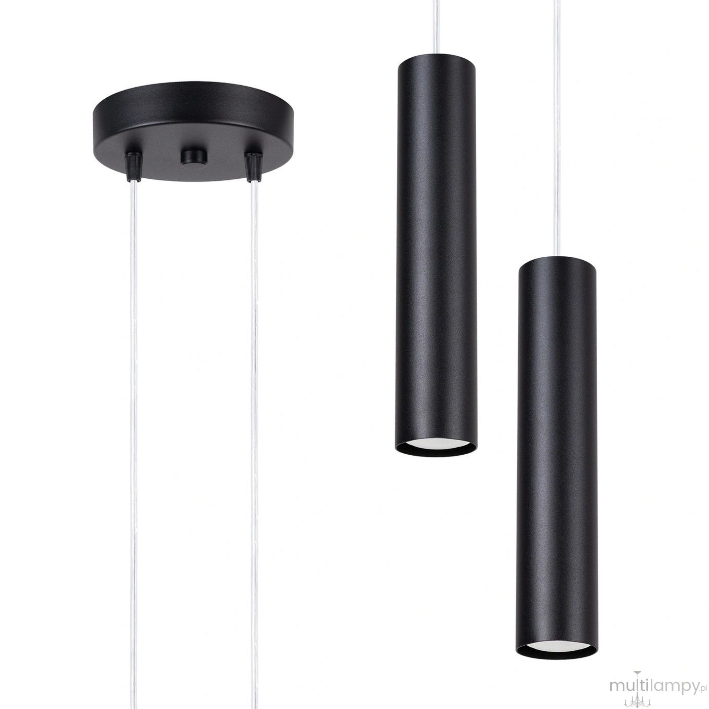 Lagos lampa wisząca 2xGU10 czarna SL.1869