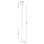 Lagos lampa wisząca GU10 beżowa SL.1479