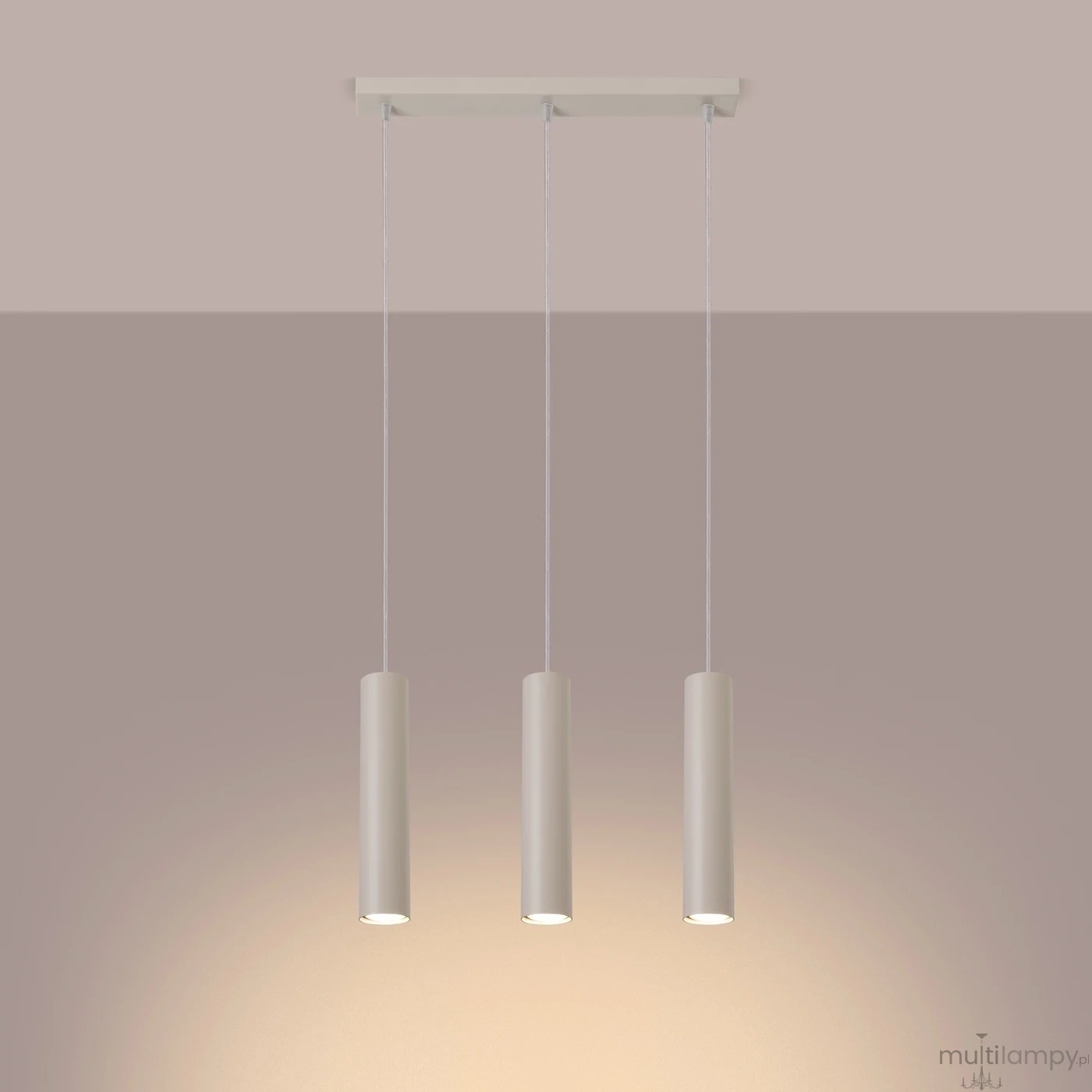 Lagos lampa wisząca 3xGU10 beżowa SL.1481