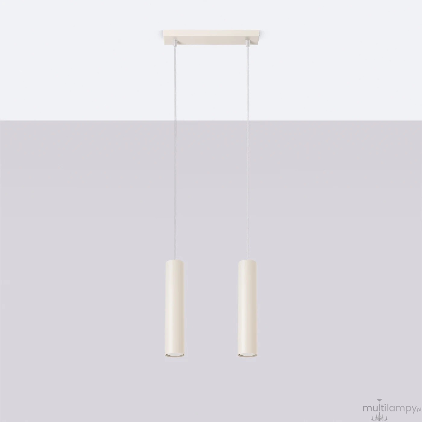 Lagos lampa wisząca 2xGU10 beżowa SL.1480