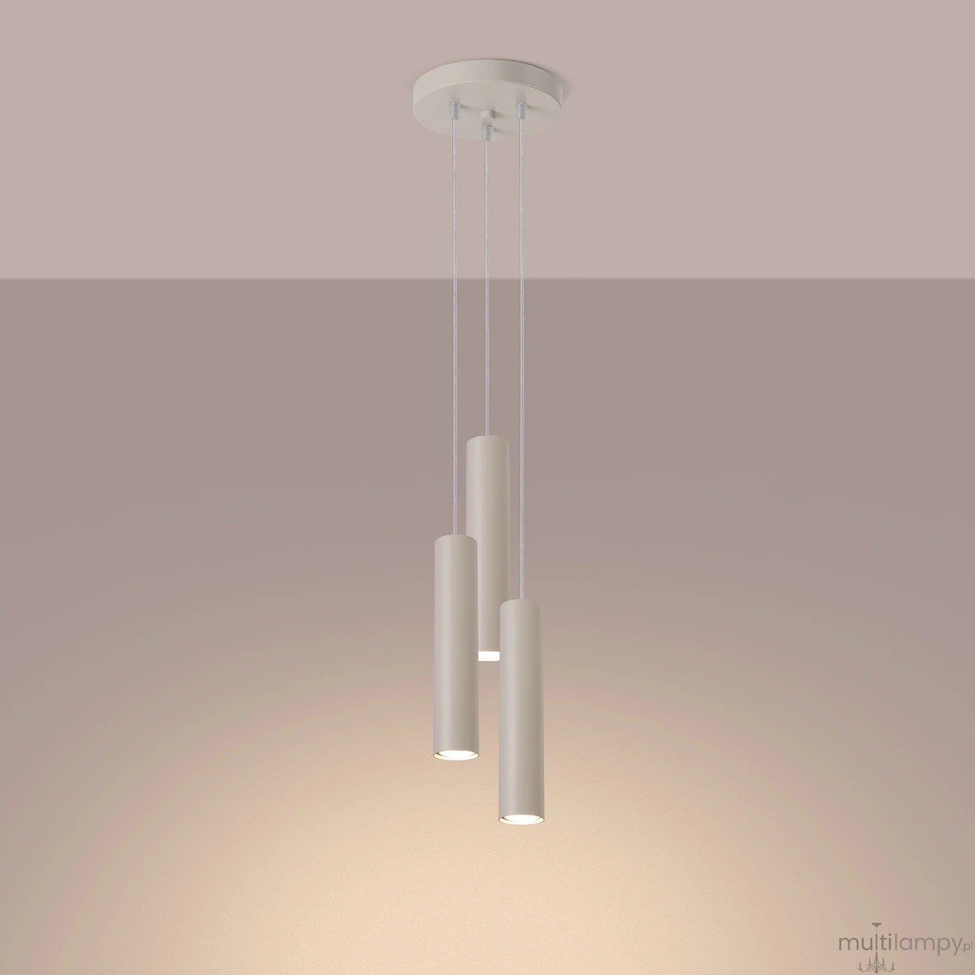 Lagos lampa wisząca 3xGU10 beżowa SL.1482