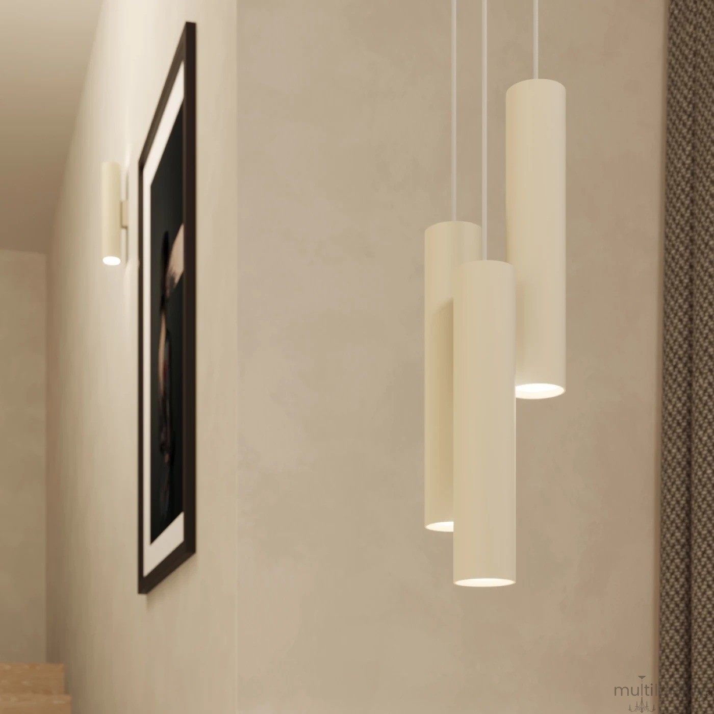 Lagos lampa wisząca 3xGU10 beżowa SL.1482