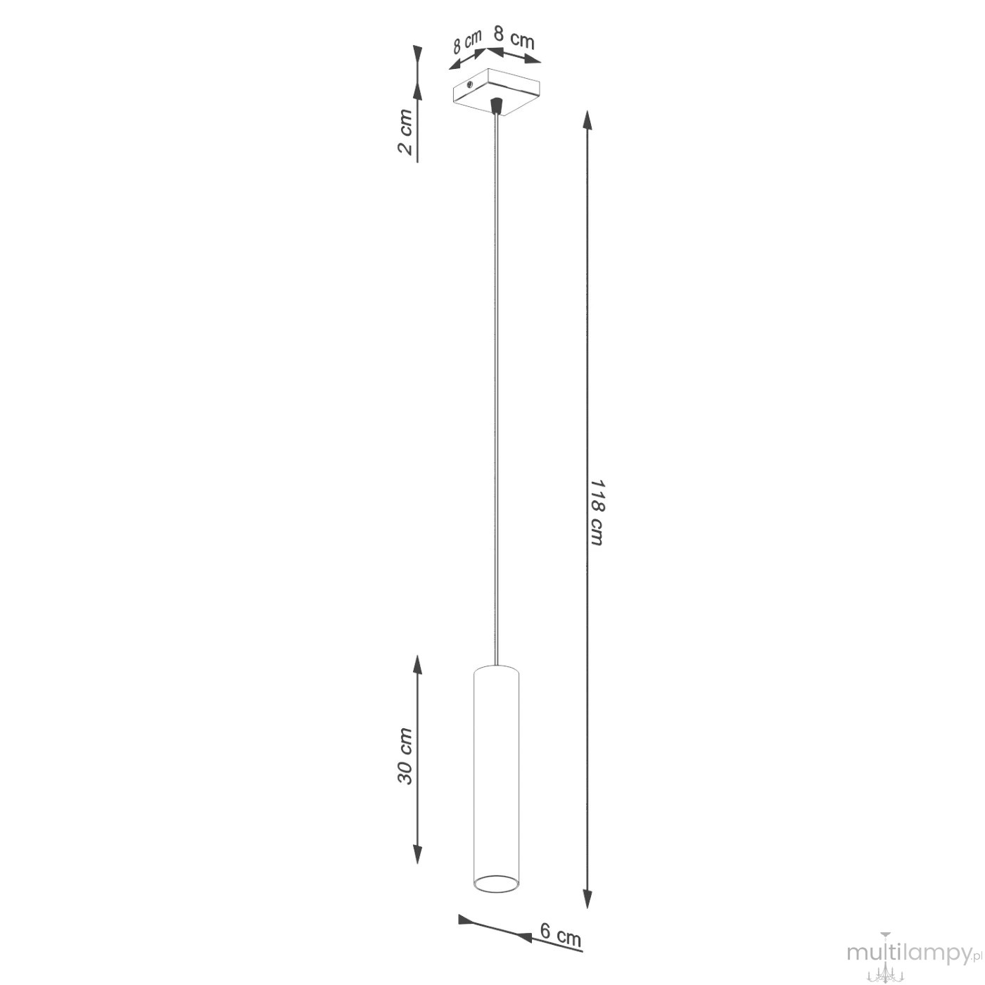 Lagos lampa wisząca GU10 zielona oliwka SL.1484