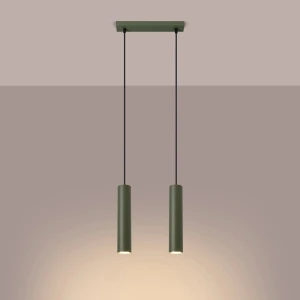Lagos lampa wisząca 2xGU10 zielona oliwka SL.1485