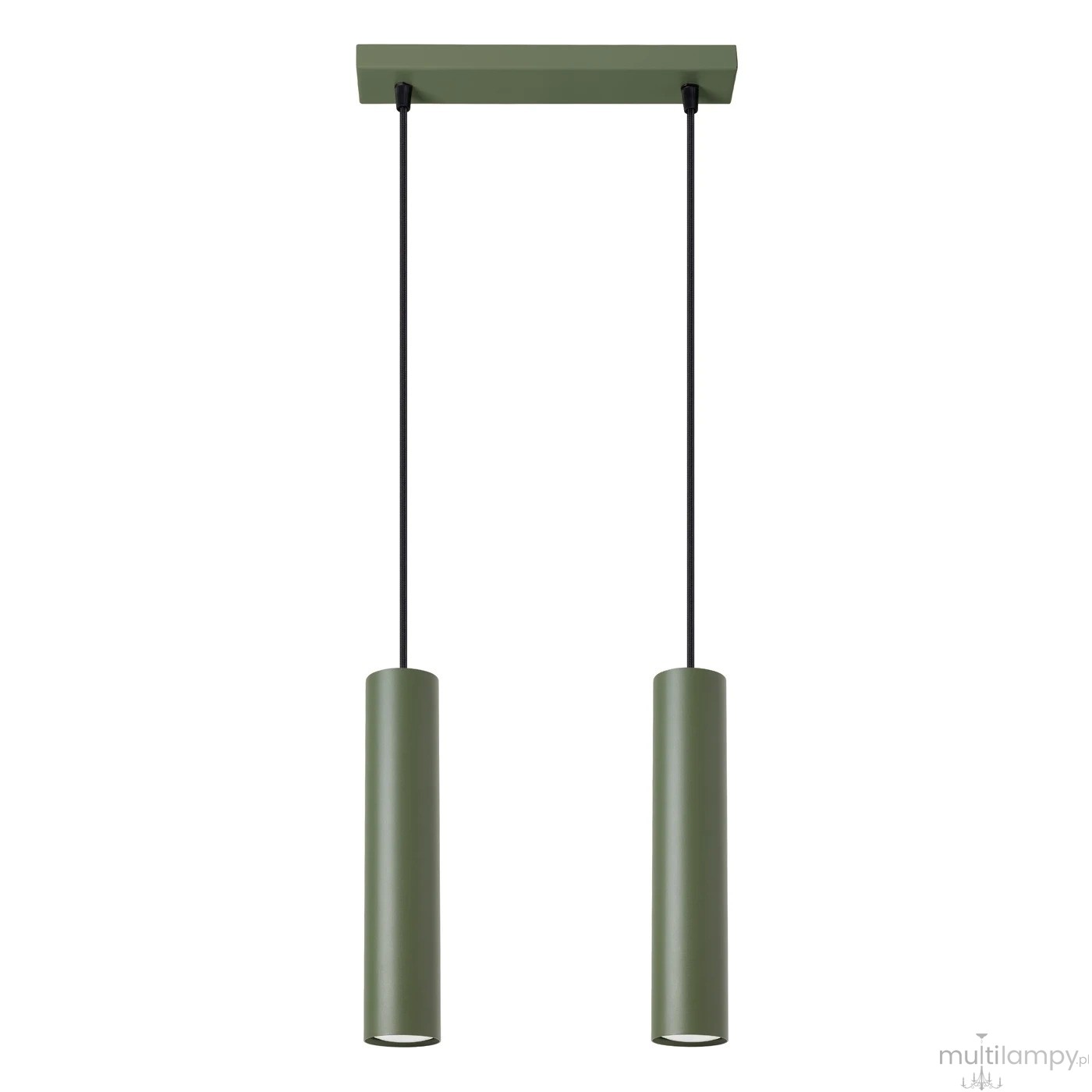 Lagos lampa wisząca 2xGU10 zielona oliwka SL.1485