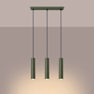 Lagos lampa wisząca 3xGU10 zielona oliwka SL.1486