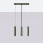 Lagos lampa wisząca 3xGU10 zielona oliwka SL.1486