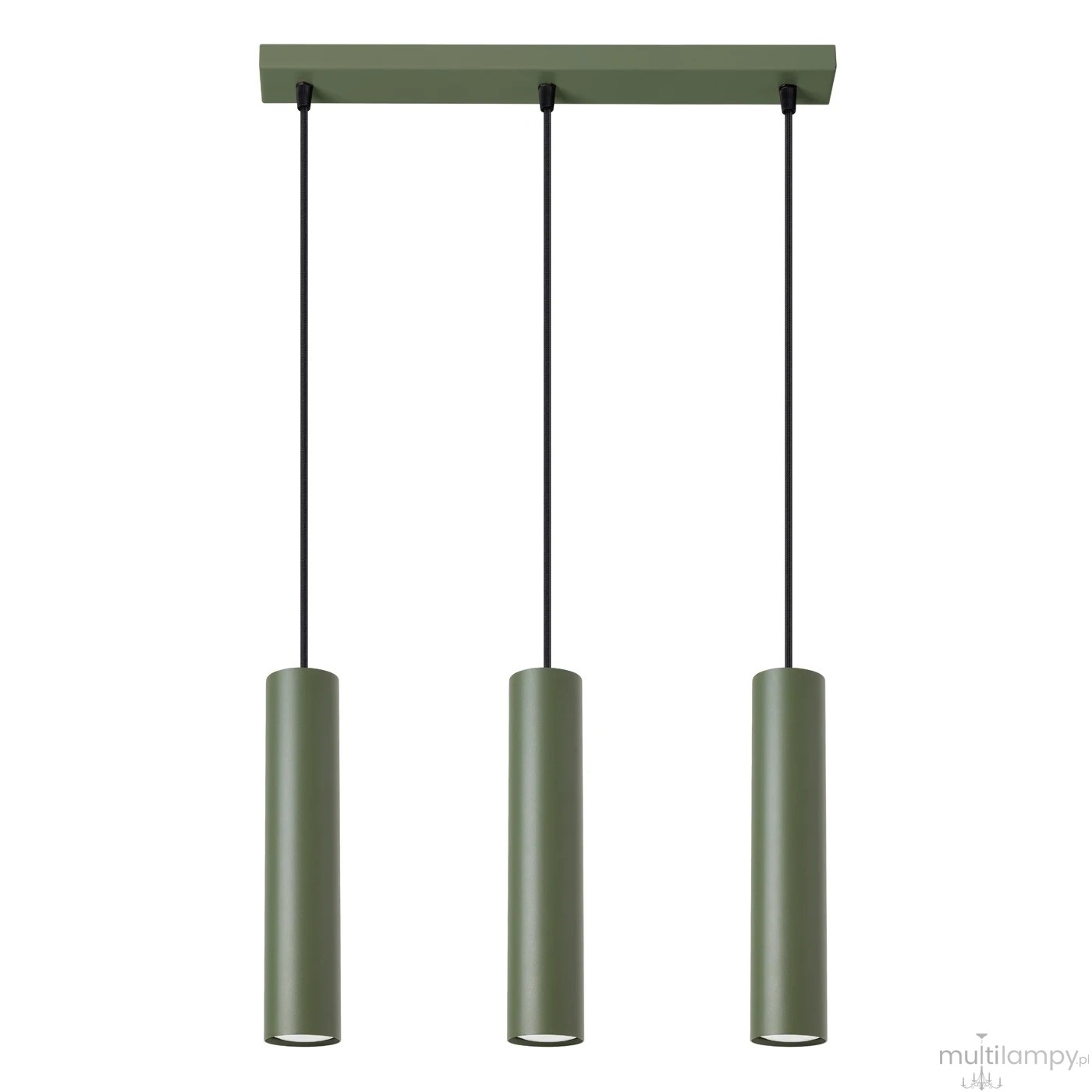 Lagos lampa wisząca 3xGU10 zielona oliwka SL.1486