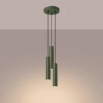 Lagos lampa wisząca 3xGU10 zielona oliwka SL.1487