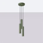 Lagos lampa wisząca 3xGU10 zielona oliwka SL.1487