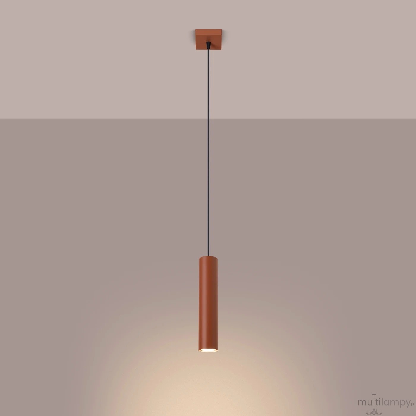 Lagos lampa wisząca GU10 ochra czerwona SL.1489