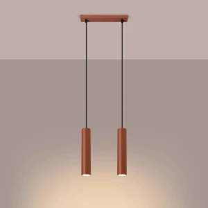 Lagos lampa wisząca 2xGU10 ochra czerwona SL.1490