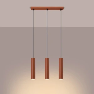 Lagos lampa wisząca 3xGU10 ochra czerwona SL.1491