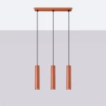 Lagos lampa wisząca 3xGU10 ochra czerwona SL.1491