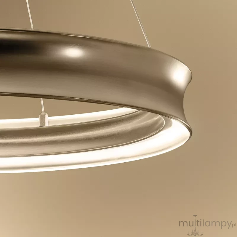 Larousse lampa wisząca LED 74W szampański brąz KL-LAROUSSE-LED-M-CPZ
