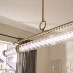Riven lampa wisząca LED 48W szampański brąz KL-RIVEN-LED-LP-122-CPZ