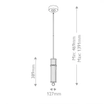 Riven S lampa wisząca LED 15W szampański brąz KL-RIVEN-LED-MP-CPZ