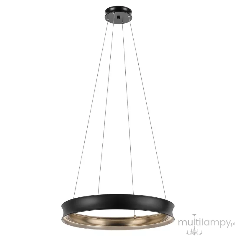 Larousse lampa wisząca LED 74W czarny mosiądz KL-LAROUSSE-LED-M-BKB