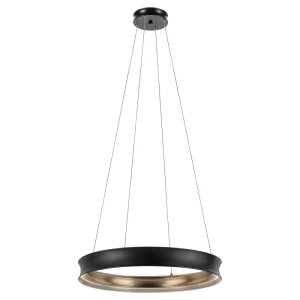 Larousse lampa wisząca LED 74W czarny mosiądz KL-LAROUSSE-LED-M-BKB